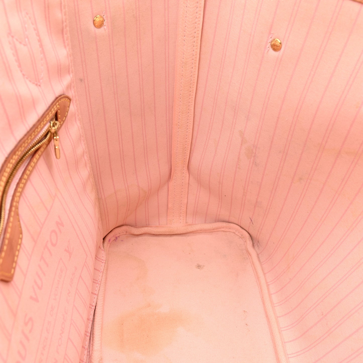 Damier Azur Neo Neverfull MM Rose Ballerine