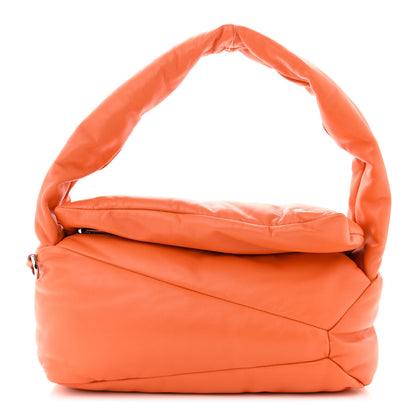 Loewe Shiny Nappa Puffer Puzzle Hobo Orange 1 of 9