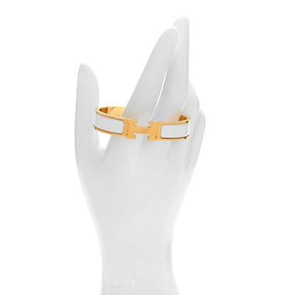Hermes Enamel Narrow Clic Clac H Bracelet PM White 2 of 5