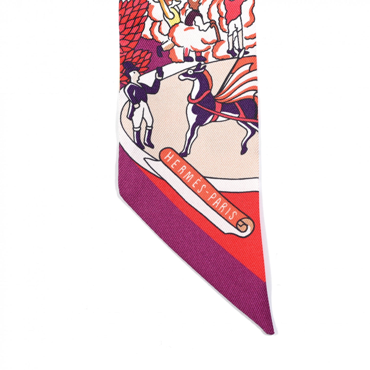 Silk Exposition Universelle Twilly Rouge Violet Jaune