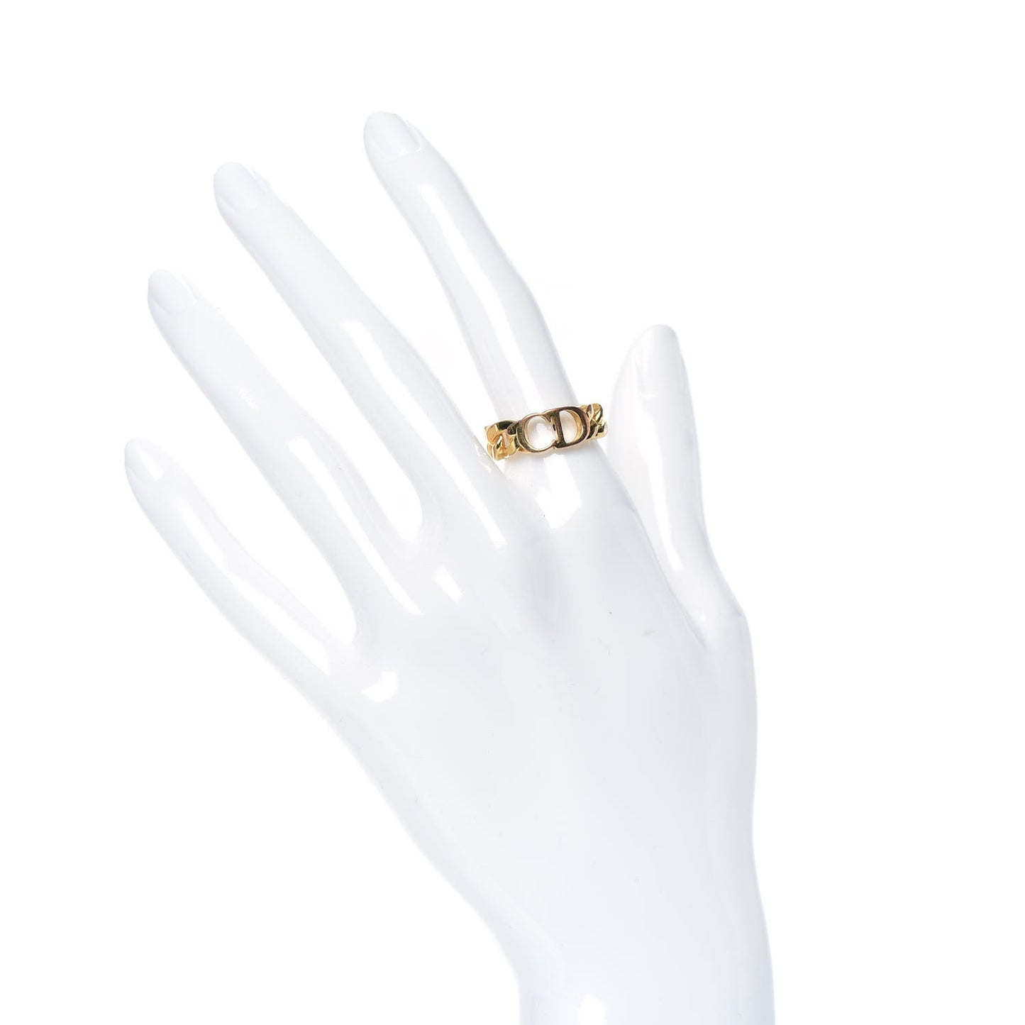 Metal Danseuse Etoile Chain Ring 6 Gold