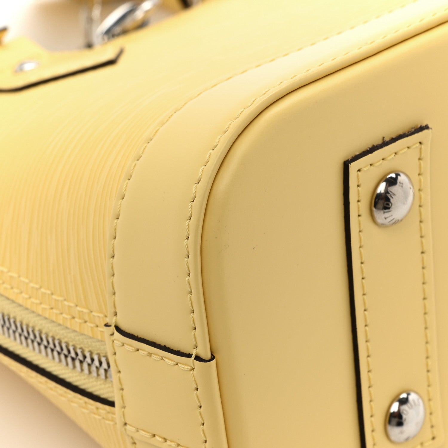 Louis Vuitton Epi Alma BB Jaune Plume 9 of 11