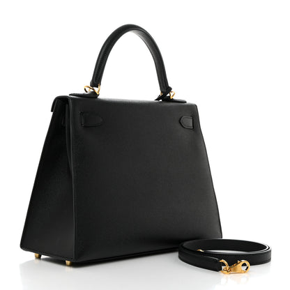 Hermes Epsom Kelly Sellier 28 Black 2 of 11