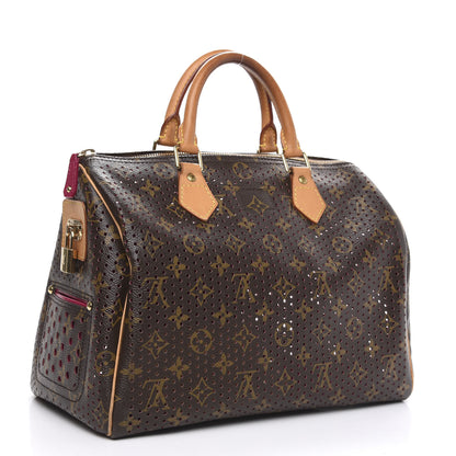 Louis Vuitton Monogram Perforated Speedy 30 Fuchsia 3 of 10