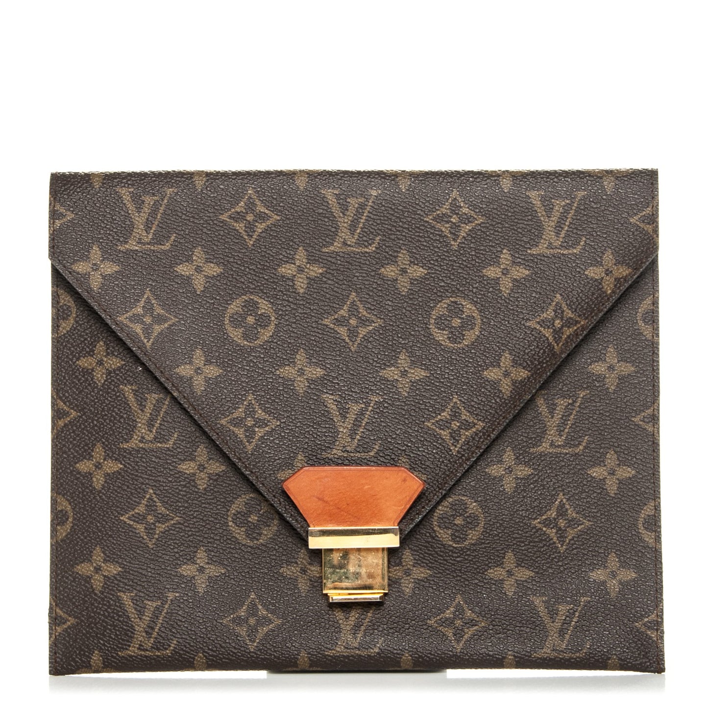 Monogram Poche Plate Envelope Clutch PM