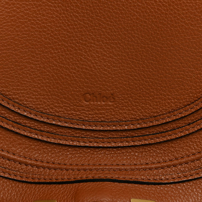 Chloe Calfskin Medium Marcie Round Crossbody Bag Tan 8 of 10