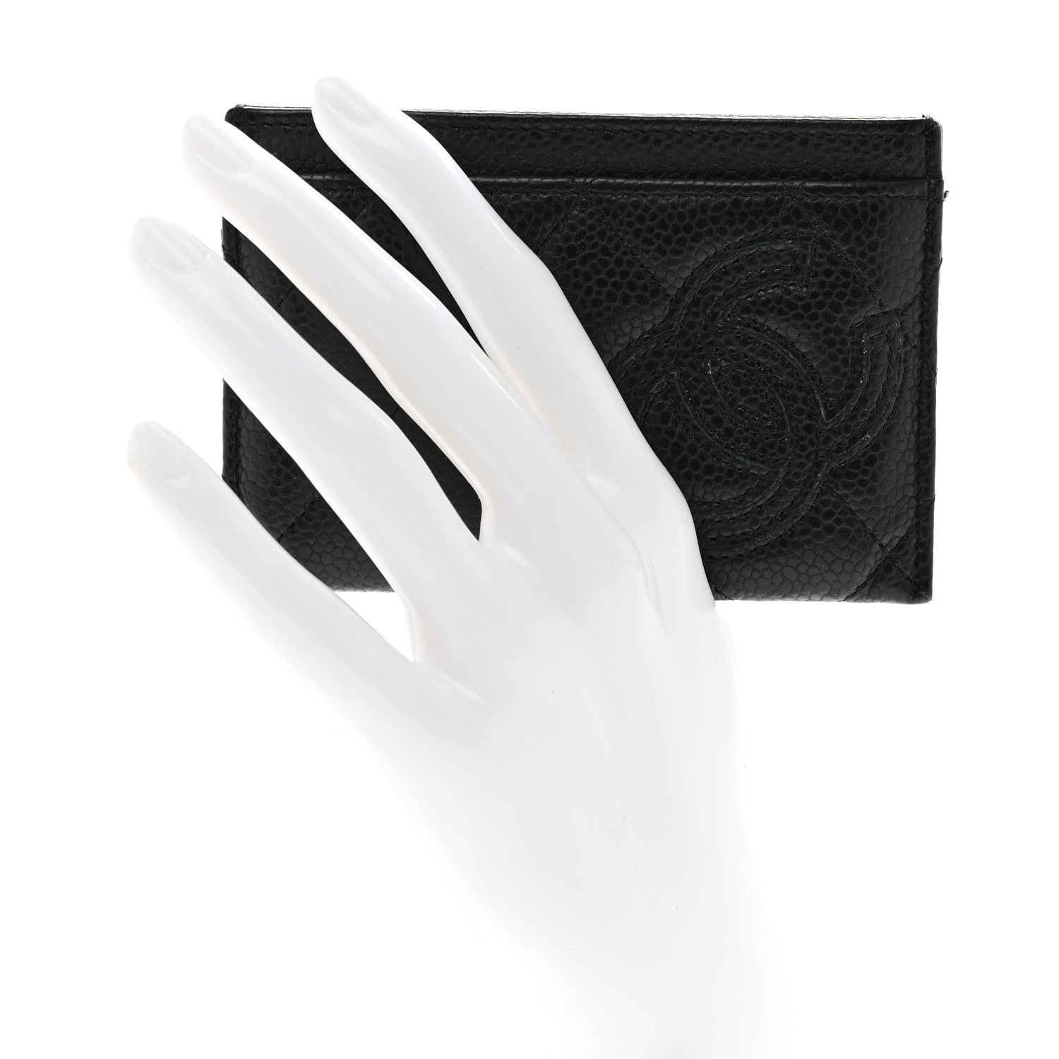 Chanel Caviar CC Card Holder Black 2 of 9