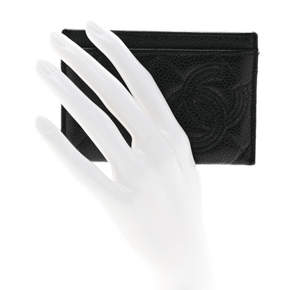 Chanel Caviar CC Card Holder Black 2 of 9