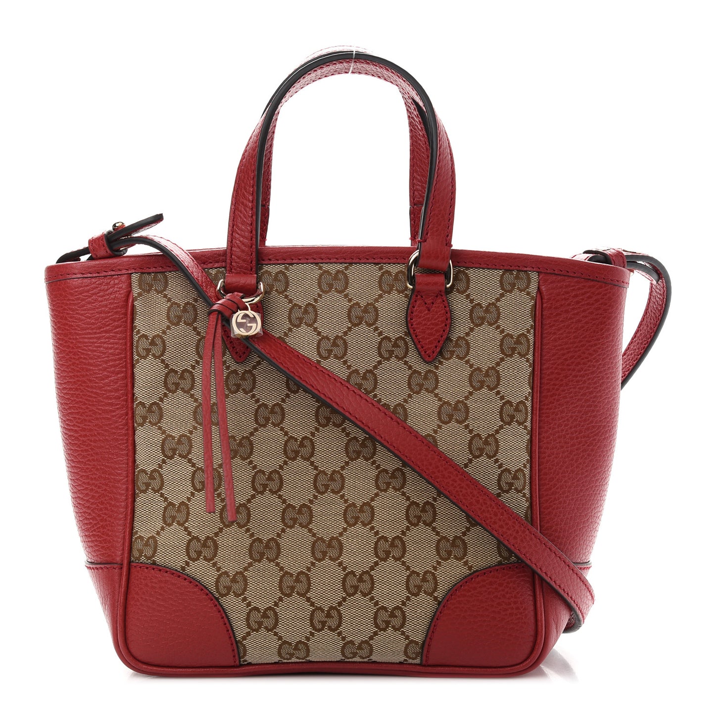 Monogram Small Bree Tote Red