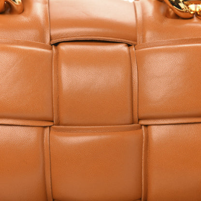 Bottega Veneta Lambskin Maxi Intreccio Padded Chain Cassette Crossbody Bag Clay 9 of 9