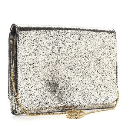 Versace Metallic Suede Palazzo Medusa Evening Bag Gold 3 of 10
