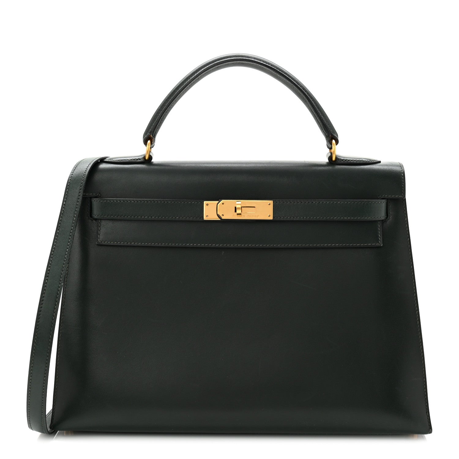 Hermes Box Kelly Sellier 32 Vert Fonce 1 of 13