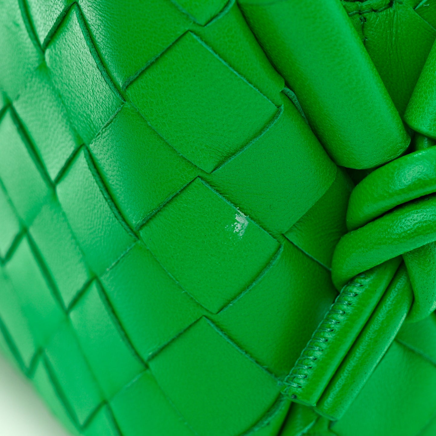 Nappa Intrecciato Mini Loop Camera Bag Parakeet