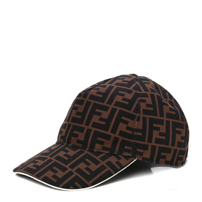 Fendi Canvas FF Reloaded Baseball Hat Tobacco White 1 of 8
