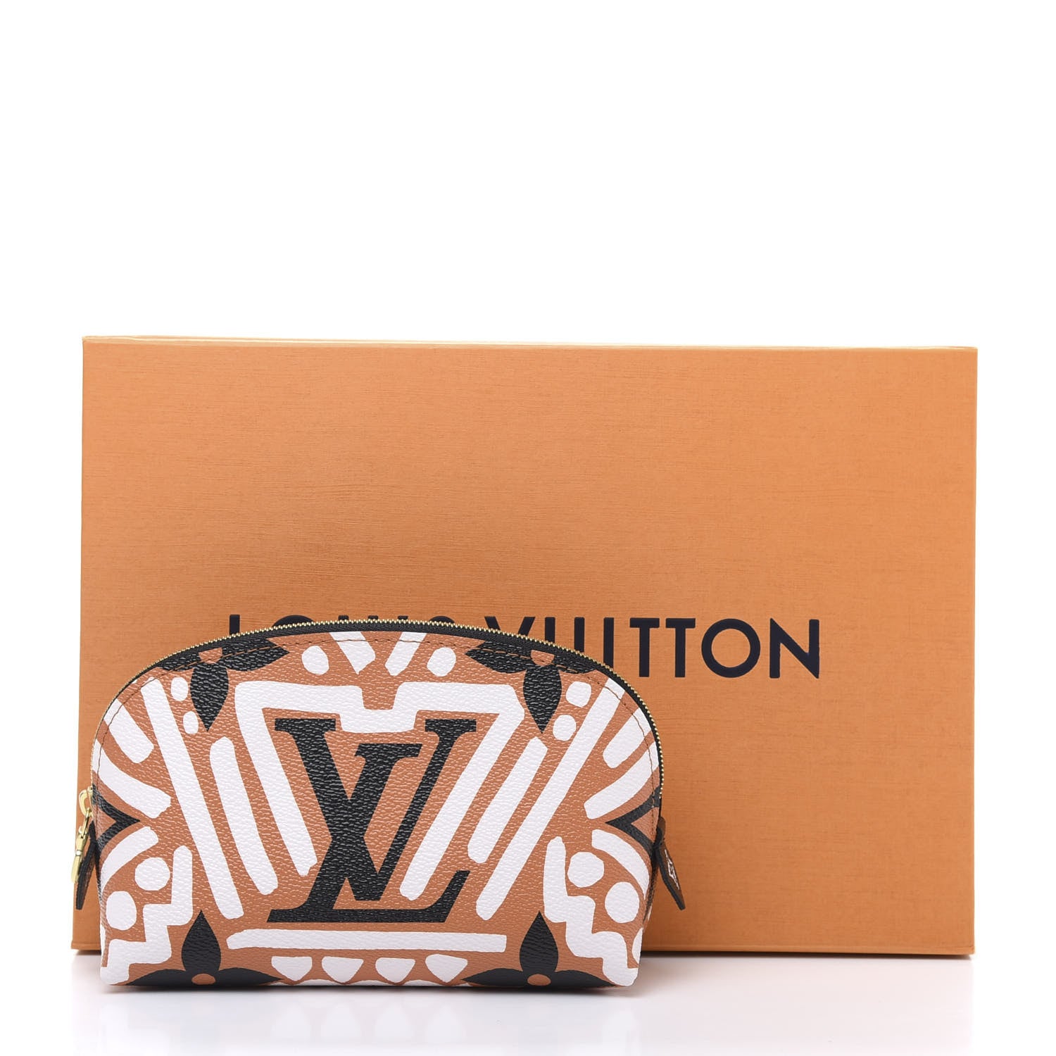 Louis Vuitton Monogram Giant Crafty Cosmetic Pouch Crème Caramel 10 of 10