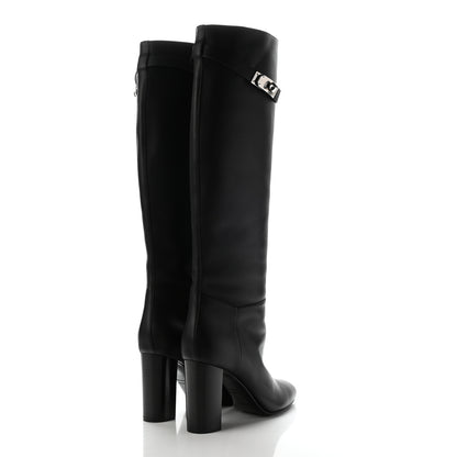 Hermes Heritage Calfskin Story Boots 38 Black 4 of 11