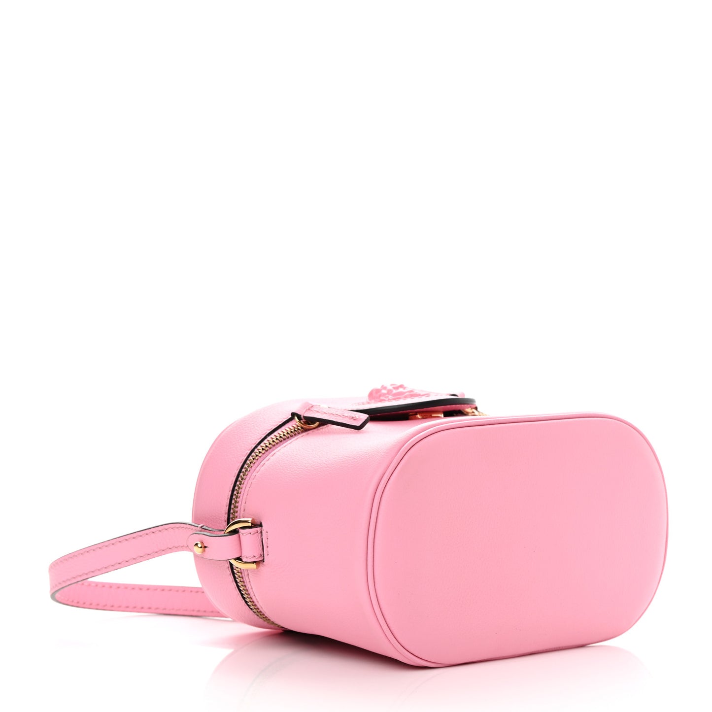 Grained Calfskin Medusa Vanity Case Pink
