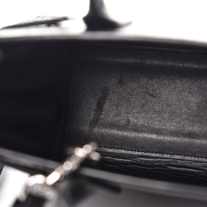 Saint Laurent Croc Calfskin Embossed Nano Sac De Jour Black 7 of 12
