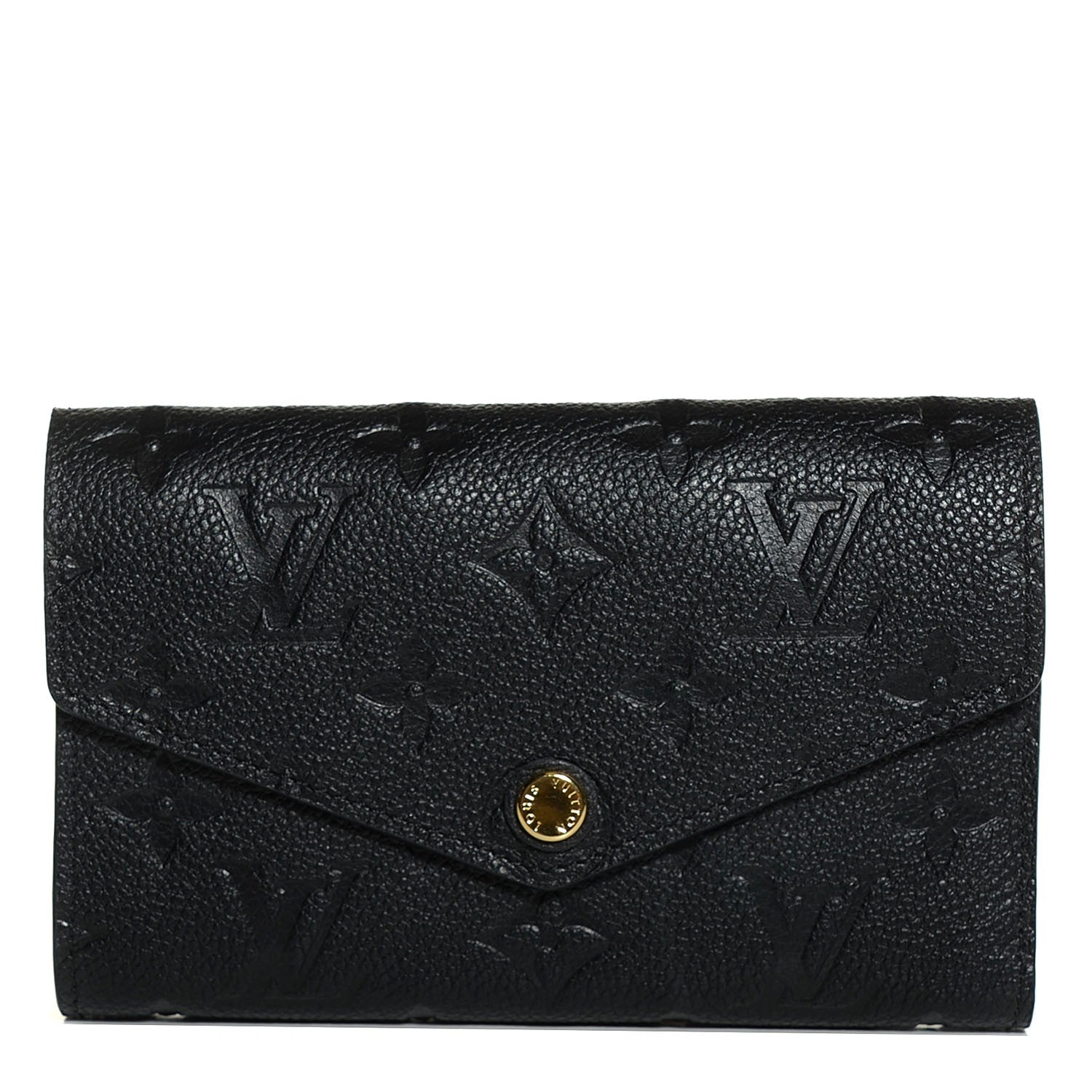 Louis Vuitton Empreinte Compact Curieuse Wallet Black 1 of 8