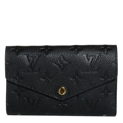 Louis Vuitton Empreinte Compact Curieuse Wallet Black 1 of 8