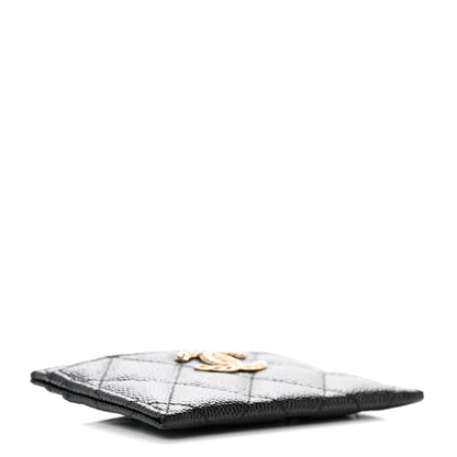 Chanel Caviar Quilted Multi Chain CC Card Holder Black 4 of 8