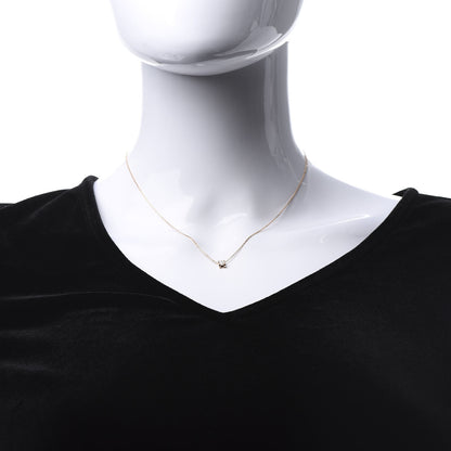 Cartier 18K Pink Gold Diamond .21ct C De Pendant Necklace 2 of 6