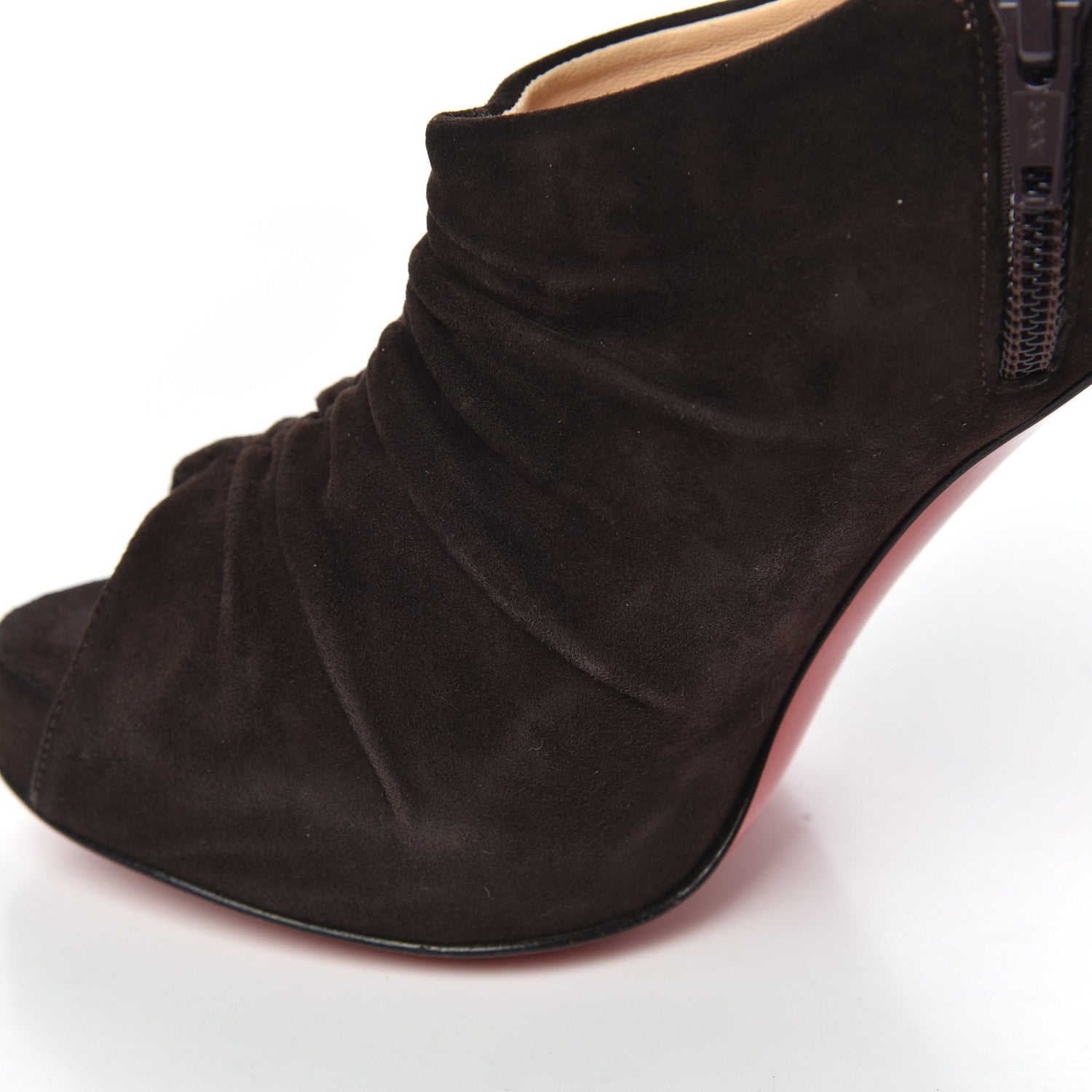 Christian Louboutin Suede Treopli 120 Booties 36 Moka 11 of 18