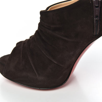 Christian Louboutin Suede Treopli 120 Booties 36 Moka 11 of 18