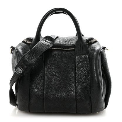 Alexander Wang Pebbled Lambskin Rocco Black Pale Gold Hardware 1 of 9