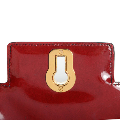 Prada Spazzolato Calfskin Top Handle Tote Scarlatto Fume 11 of 11