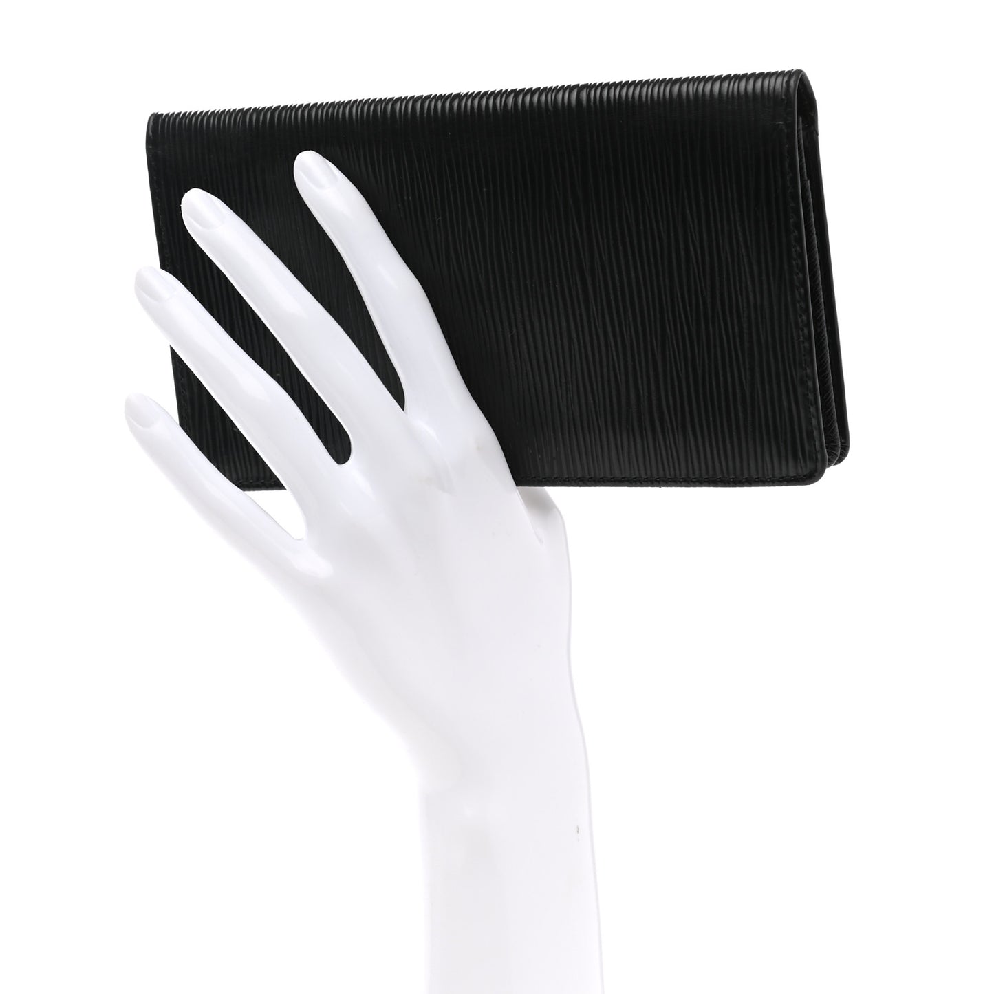 Epi Porte Valeurs Checkbook Wallet Black