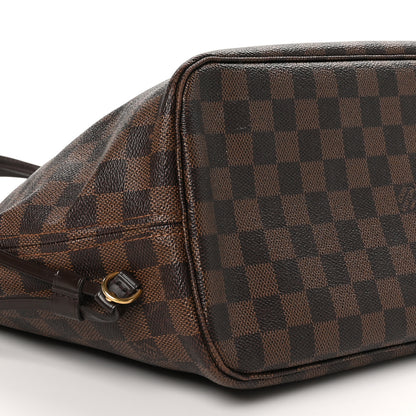 Louis Vuitton Damier Ebene Neo Neverfull MM Rose Ballerine 10 of 13