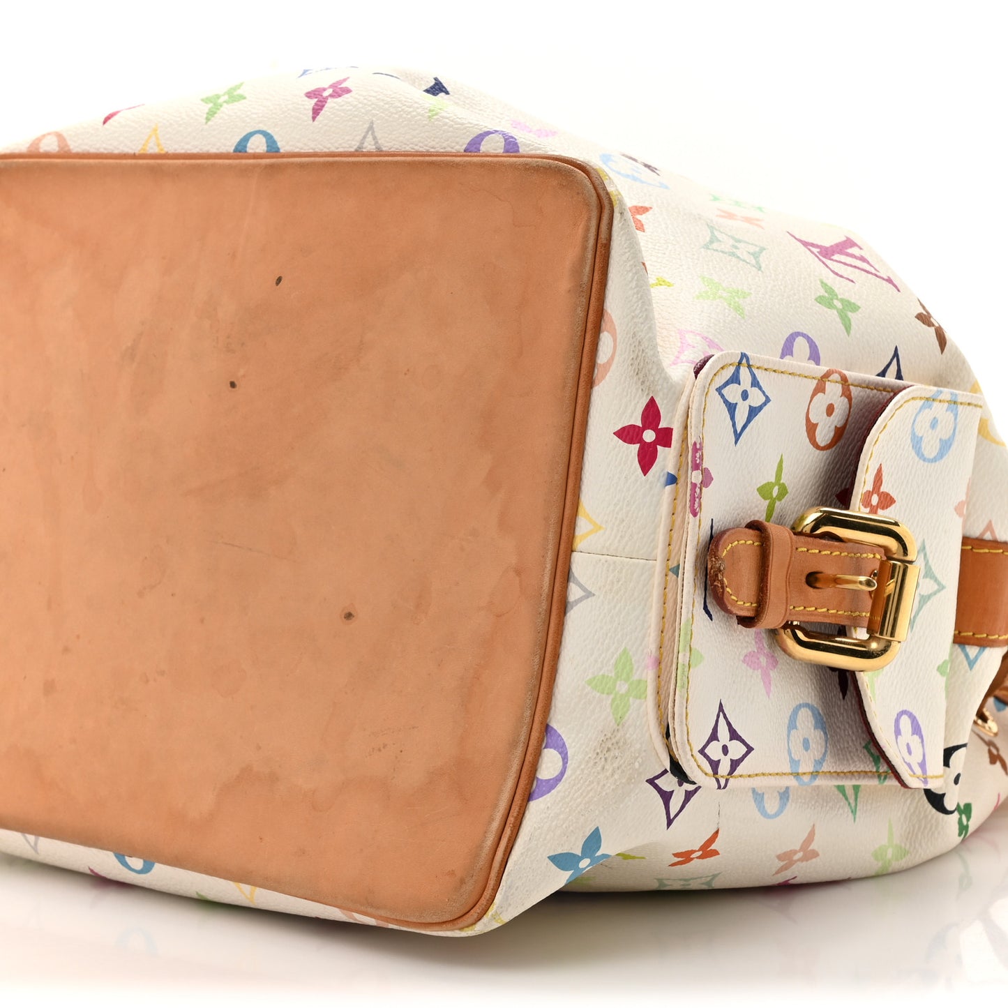 Monogram Multicolor Petit Noe White