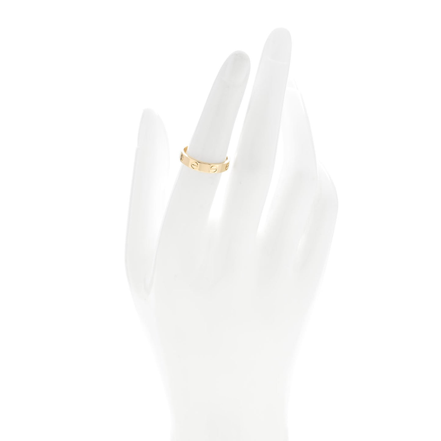 18K Yellow Gold 3.5mm LOVE Wedding Band Ring 52 6