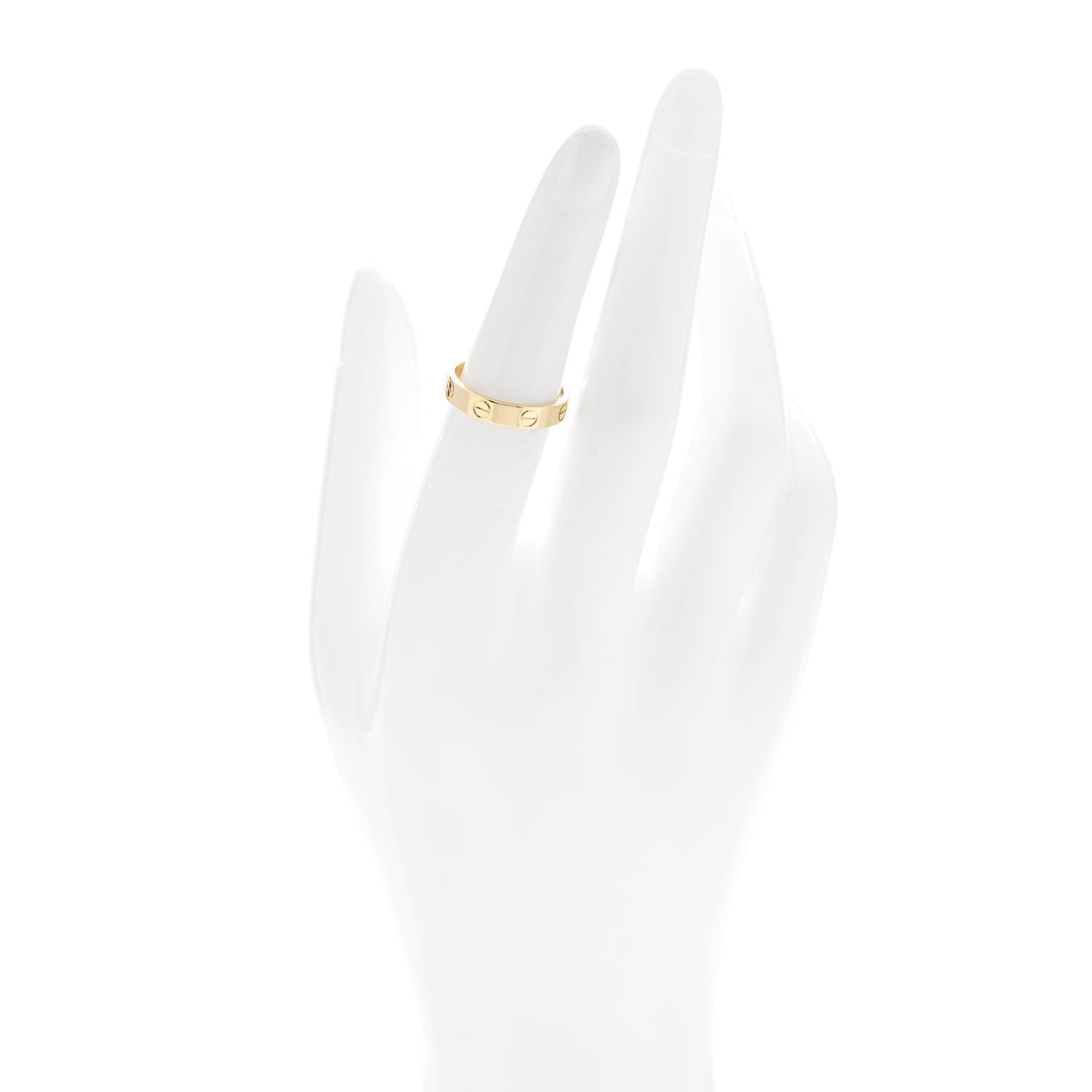 Cartier 18K Yellow Gold 3.5mm LOVE Wedding Band Ring 52 6 2 of 5
