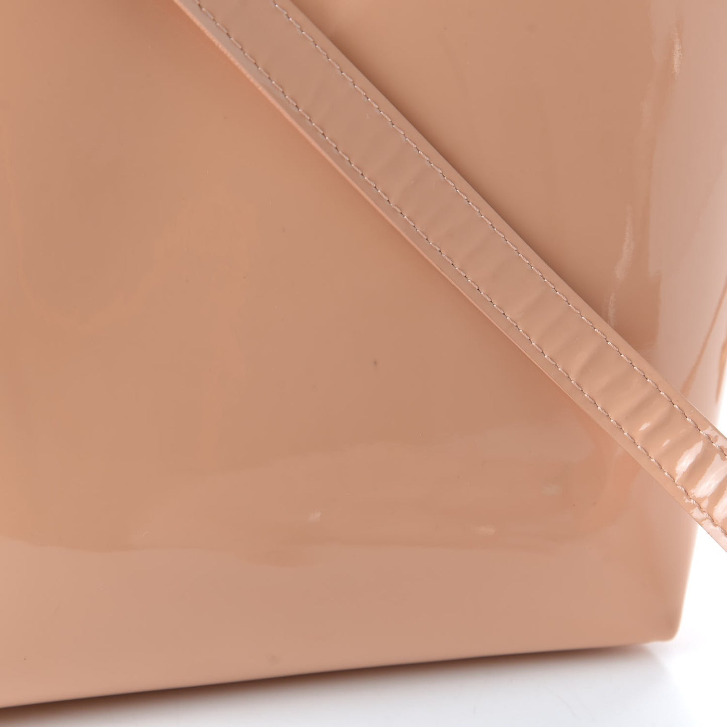 Patent Calfskin Mini Bucket Bag Rosa
