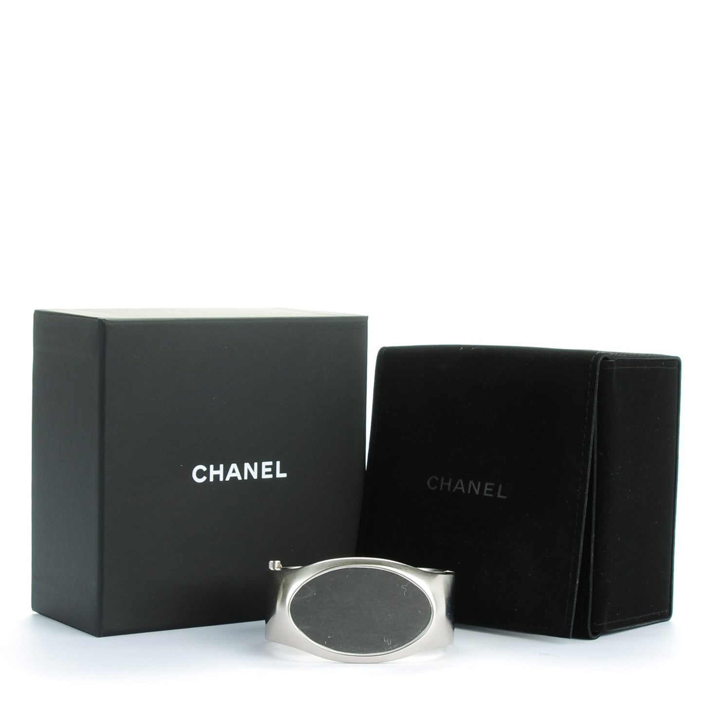 Metal CC Mirror Cuff Silver