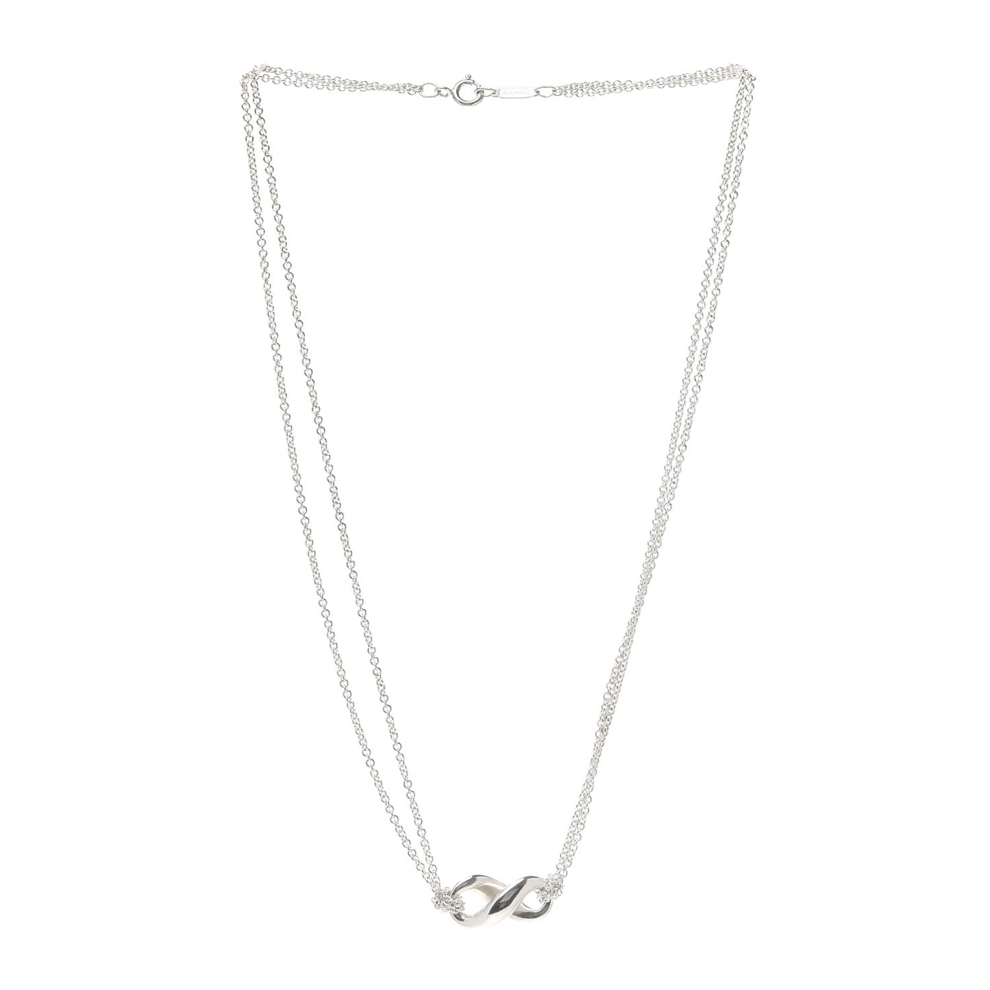 Sterling Silver Figure 8 Pendant Necklace