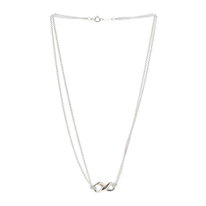 Tiffany Sterling Silver Figure 8 Pendant Necklace 3 of 5