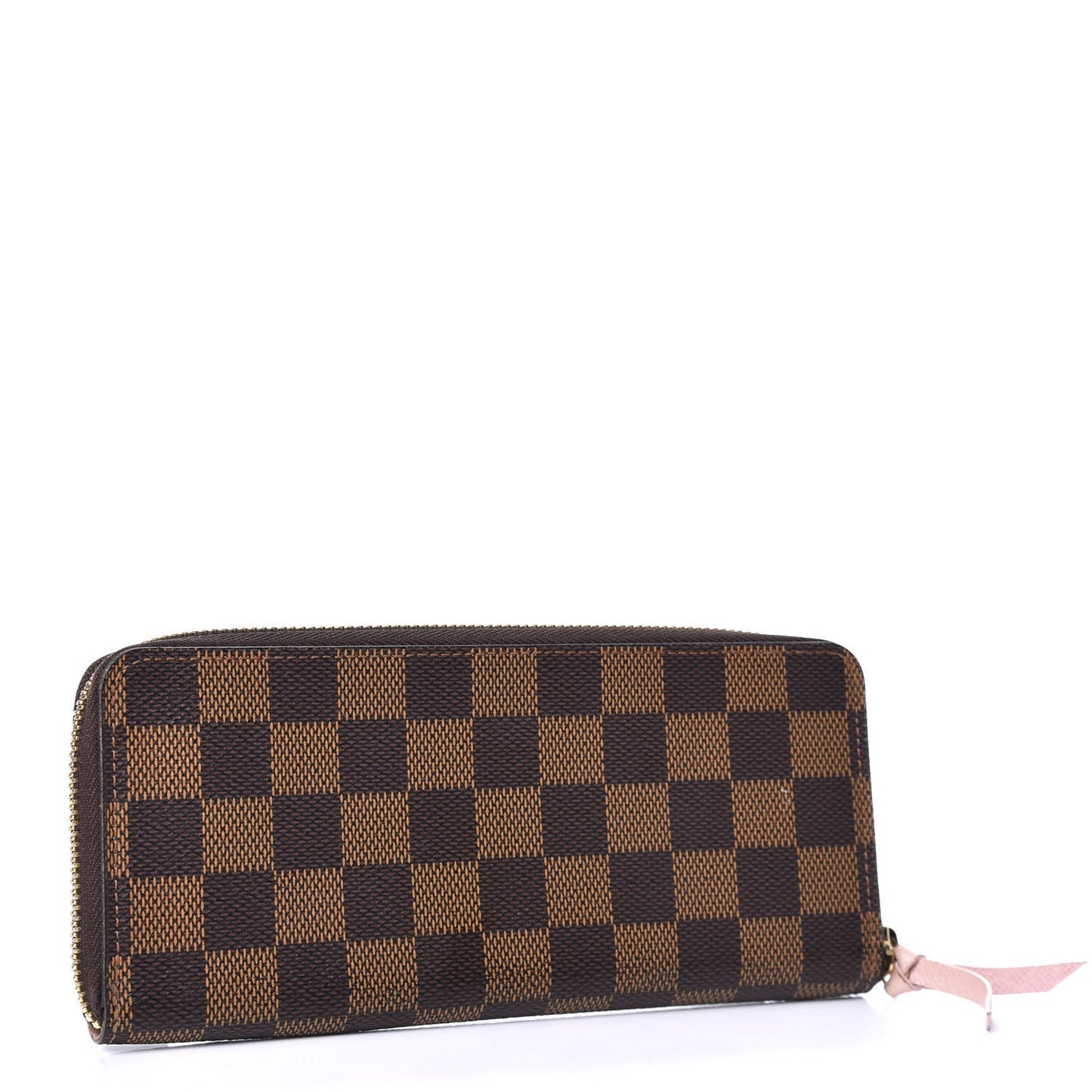 Damier Ebene Clemence Wallet Rose Ballerine