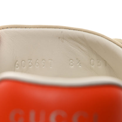 Gucci X DISNEY Miro Soft Calfskin Mickey Mouse Print Mens Ace Sneakers 8.5 Ivory Deep Orange 7 of 9