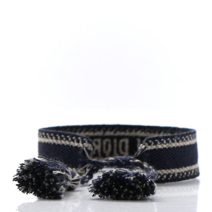 Christian Dior Woven Cotton J'Adior Friendship Bracelet Navy 3 of 3