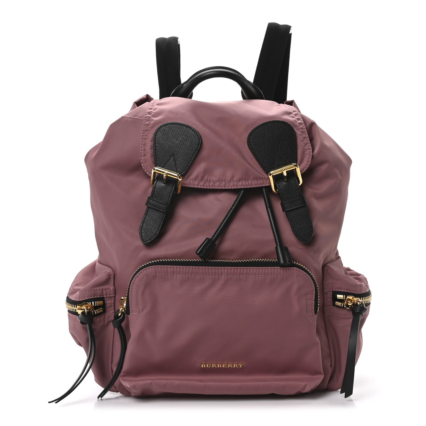 Nylon Medium Rucksack Backpack Mauve Pink
