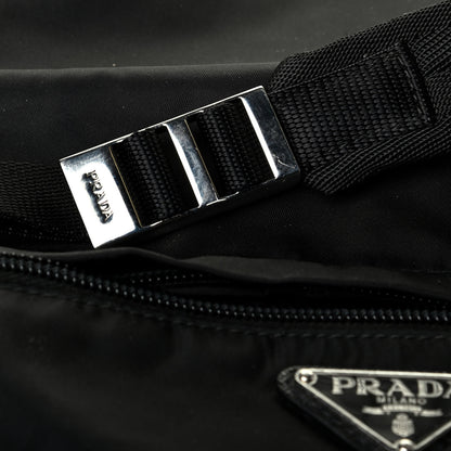 Prada Nylon Flat Messenger Bag Black 7 of 7