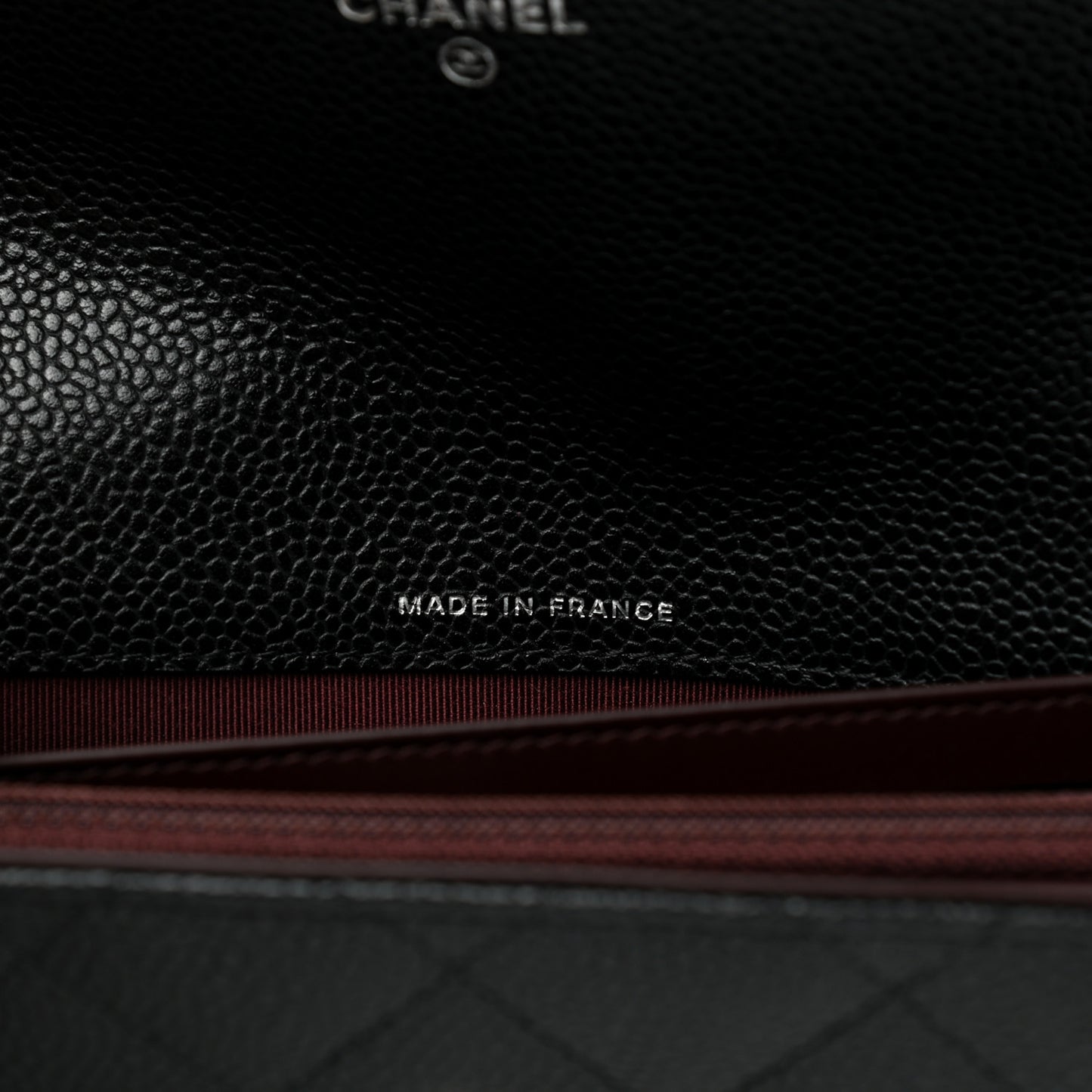 Caviar Quilted Large Gusset Flap Wallet Black