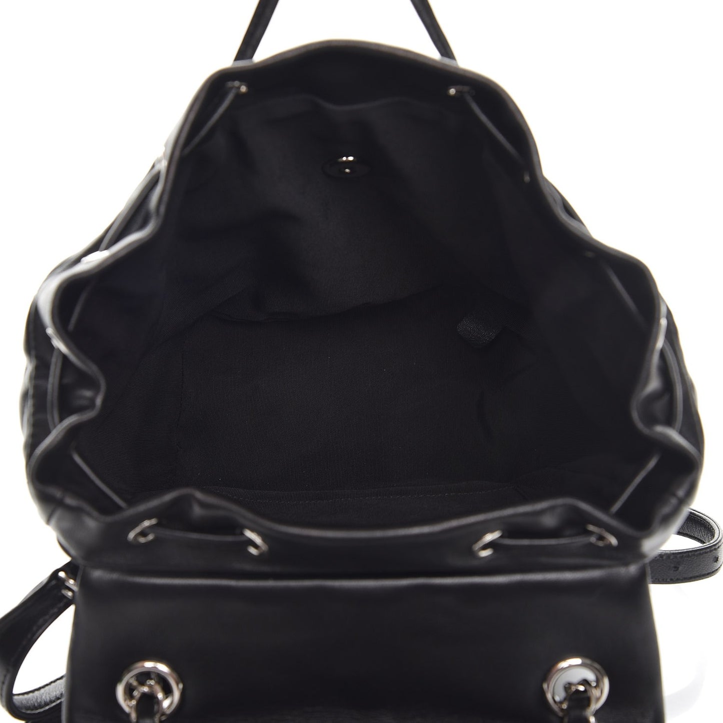 Lambskin Quilted Small Urban Spirit Backpack Black