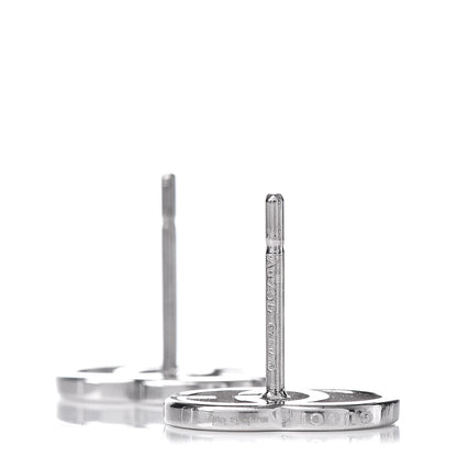 Gucci 18K White Gold GG Tissue Stud Earrings 4 of 4