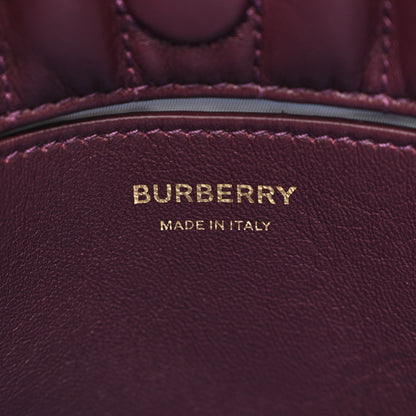 Burberry Lambskin Quilted Small Lola Bucket Bag Deep Maroon 6 of 11