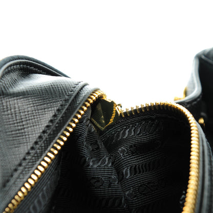 Prada Saffiano Medium Galleria Double Zip Tote Black 10 of 13