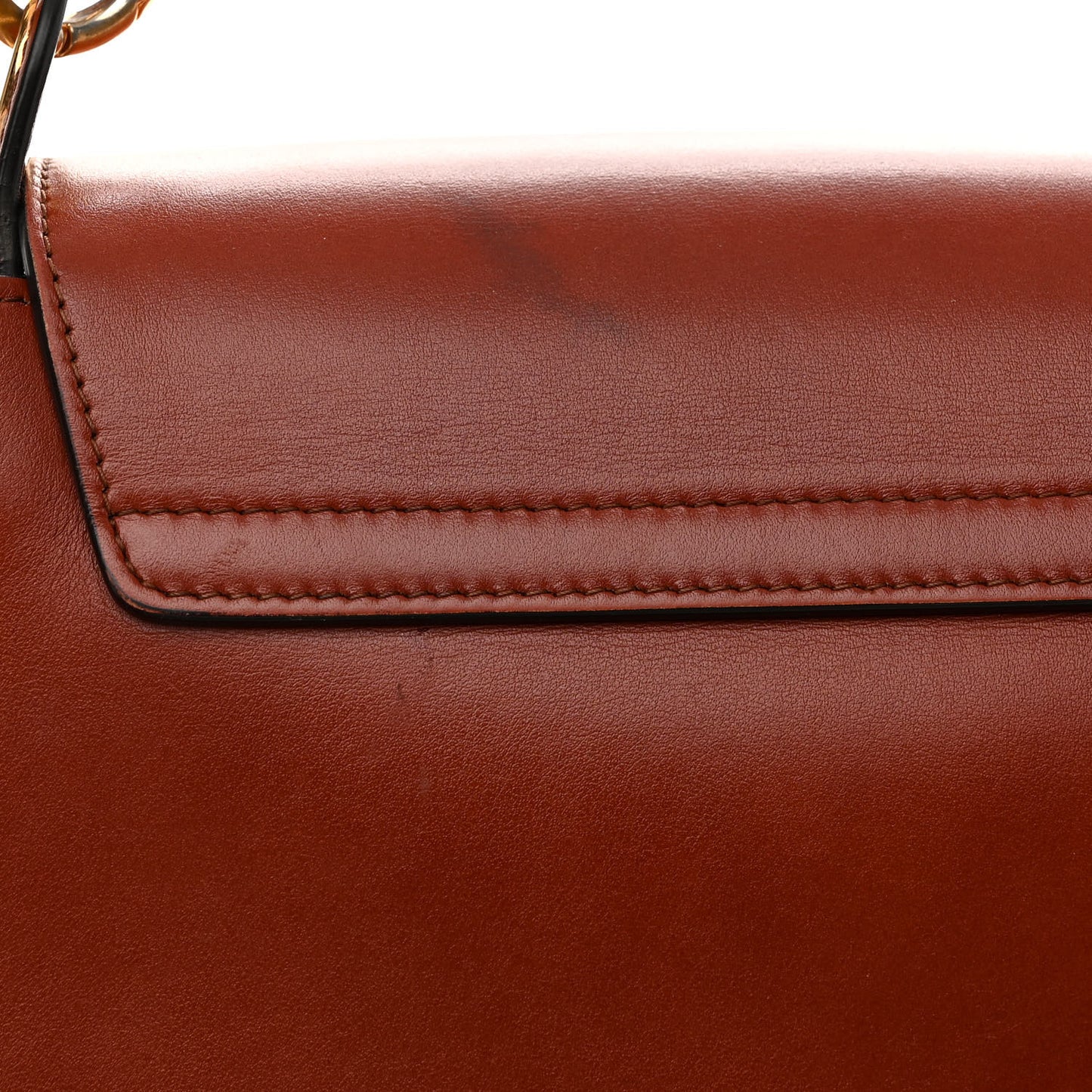 Calfskin Suede Large Tess Bag Sepia Brown